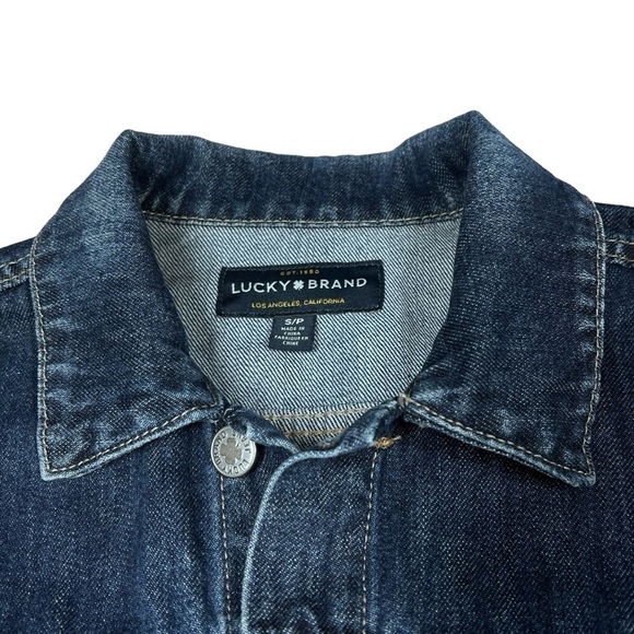 LUCKY BRAND The Tomboy Trucker Women's Denim Jean Jacket Size S - Picture 11 of 16
